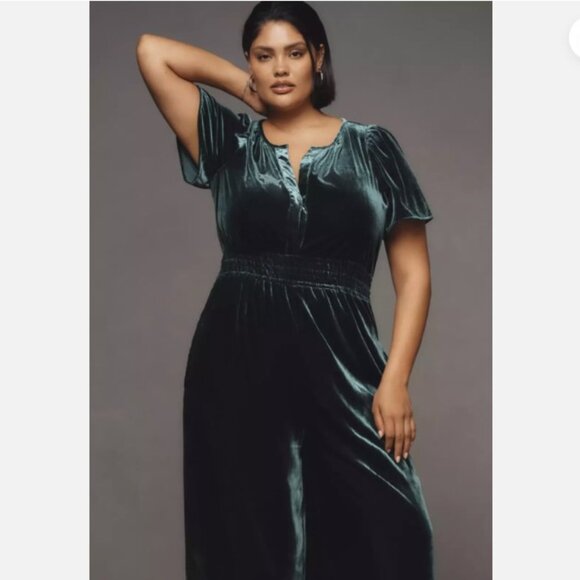 NWT Anthropologie The Somerset Jumpsuit: Velvet Edition Size M - Picture 5 of 6